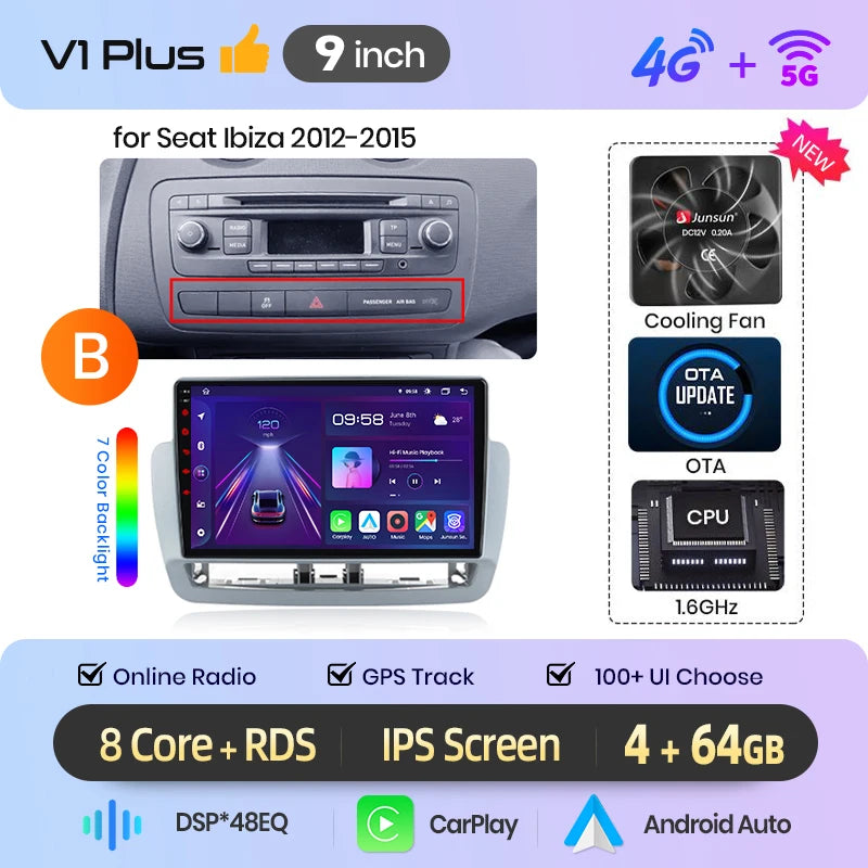 CarPlay Seat Ibiza 6J 2008-2013