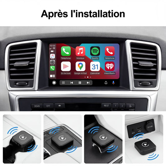 Dongle Apple Carplay sans fil pour Carplay d'origine