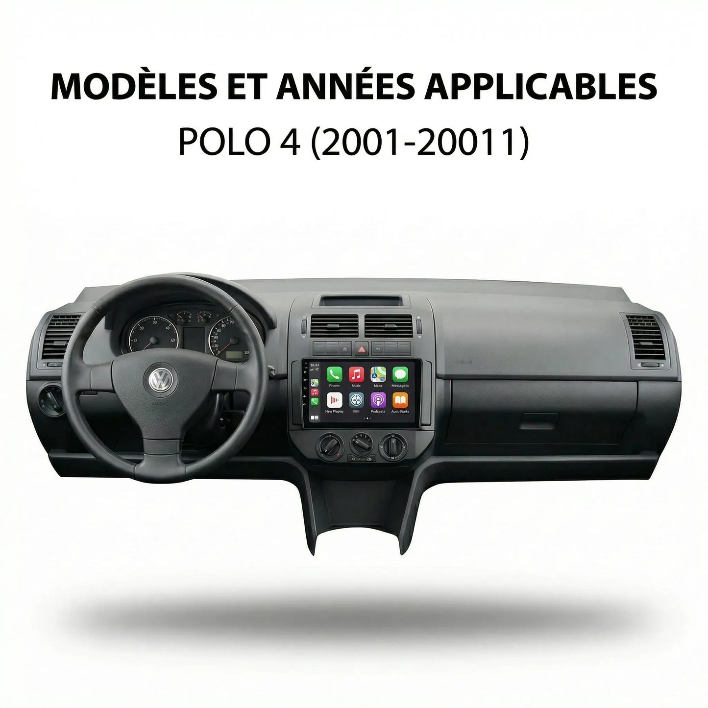 Carplay Volkswagen Polo 4 - 2001 à 2011
