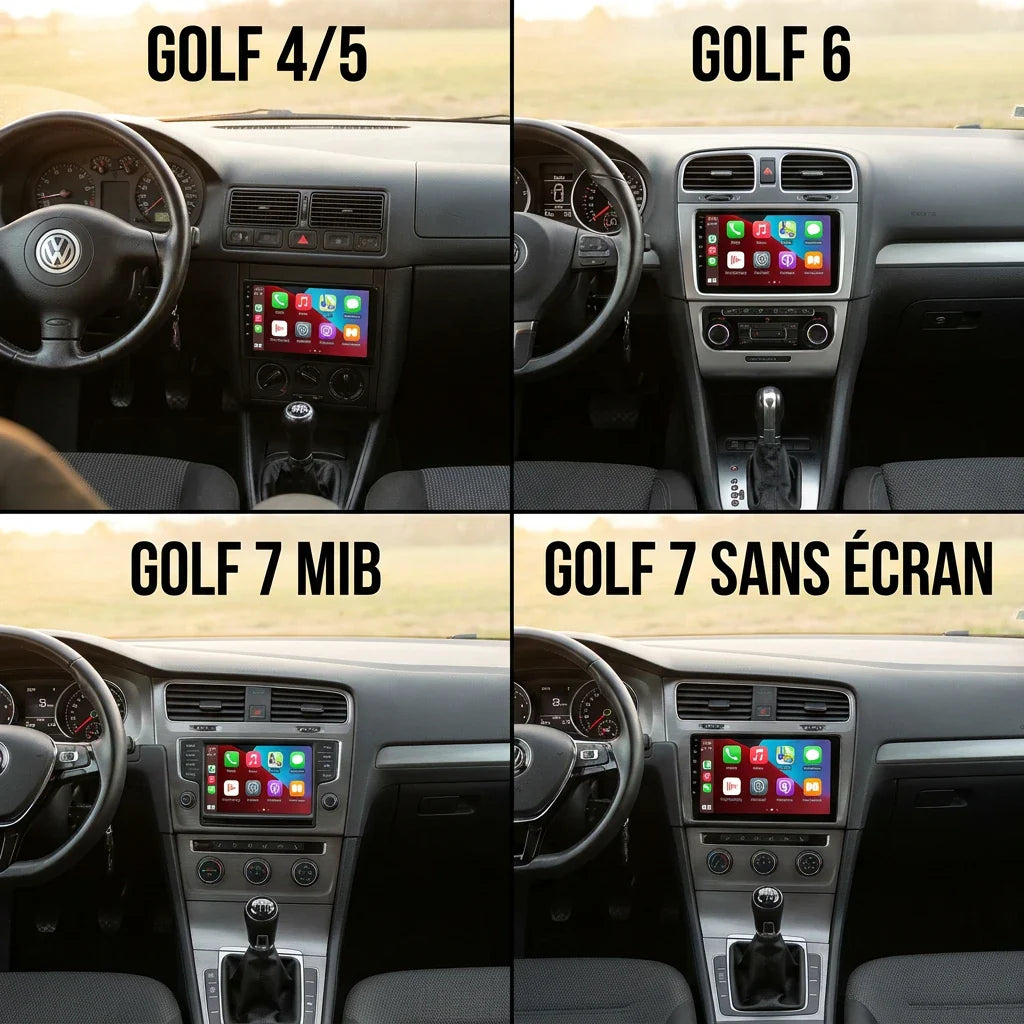 CarPlay sur Volkswagen Golf : quelle solution selon la génération ?