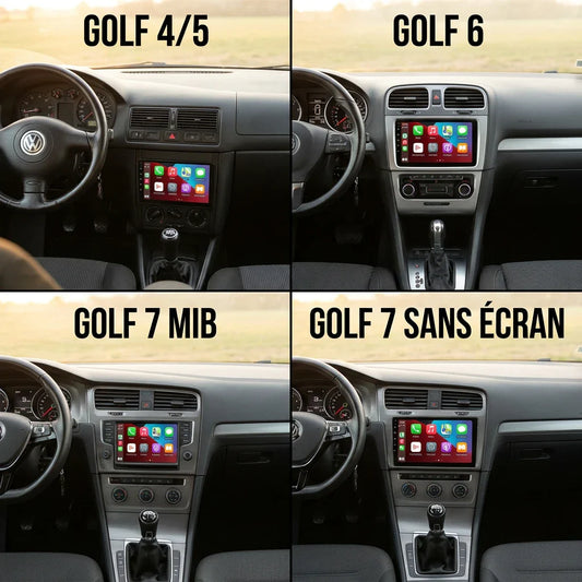 CarPlay sur Volkswagen Golf : quelle solution selon la génération ?