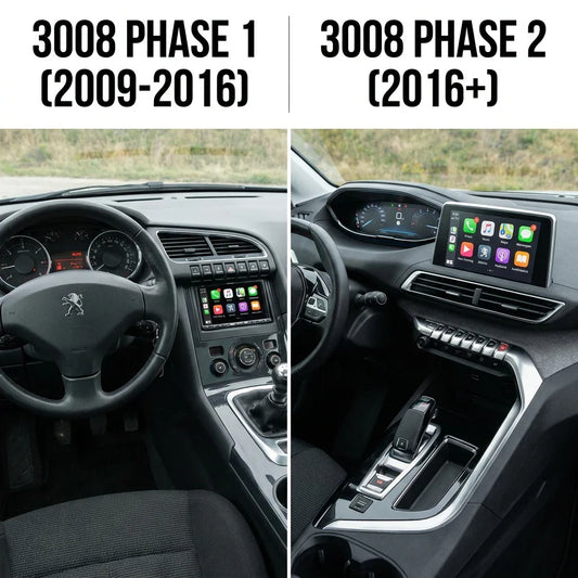 CarPlay sur Peugeot 3008 : compatibilité et installation selon la phase