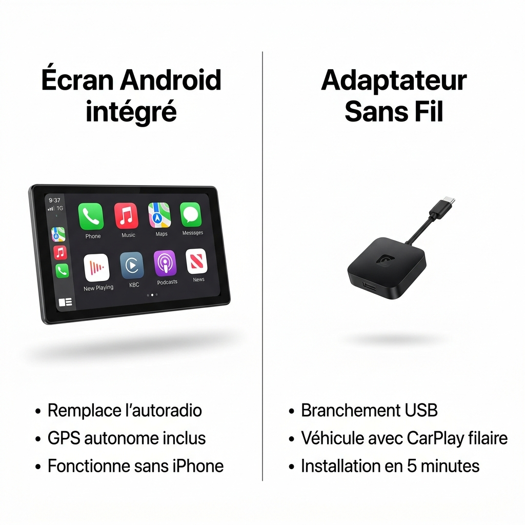 ecran-carplay-integre-vs-adaptateur-sans-fil-comparatif-choix