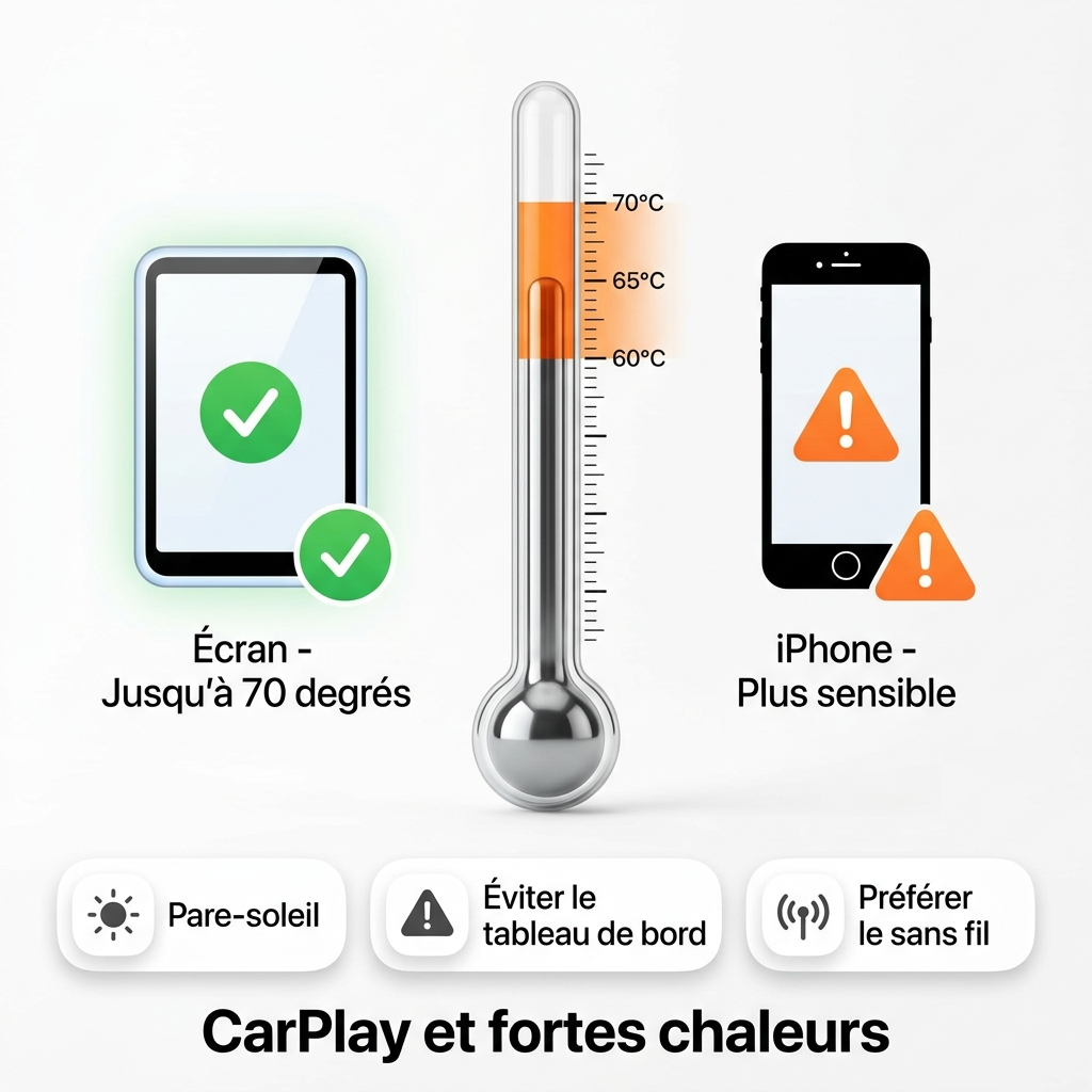 ecran-carplay-fortes-chaleurs-temperature-surchauffe-iphone-ete