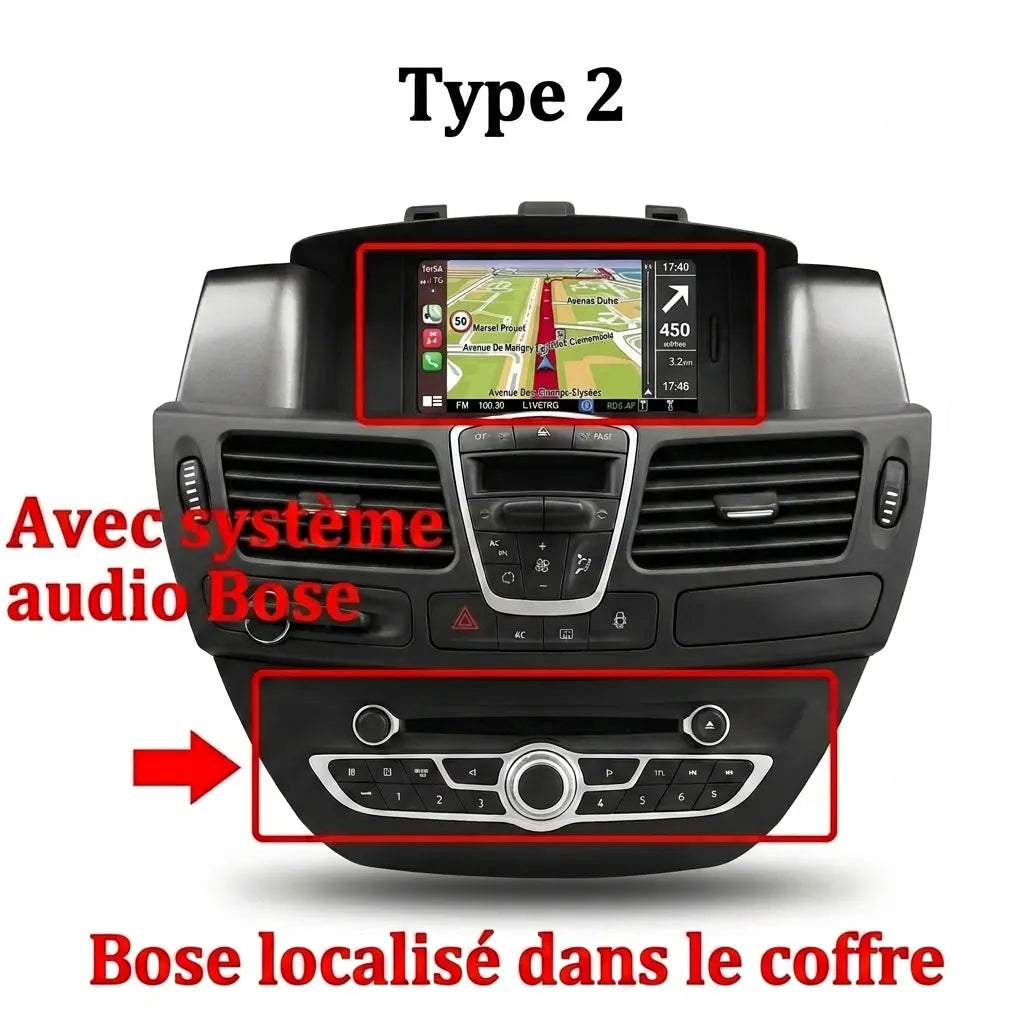CarPlay Renault Laguna 3 2007-2015