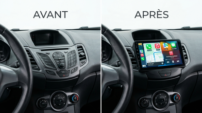 Avant après CarPlay Ford Fiesta MK7