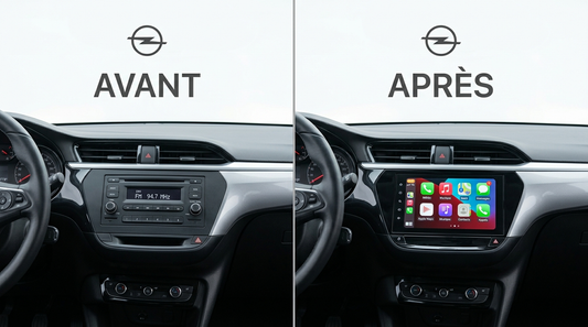 Avant après CarPlay Opel Astra Corsa