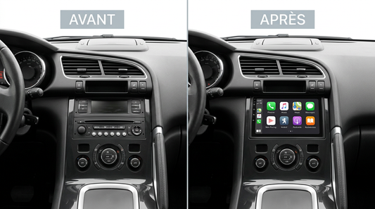 Avant après CarPlay Peugeot 3008 Phase 1