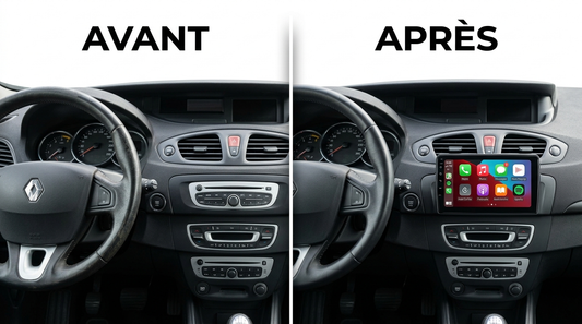 Avant après CarPlay Grand Scénic 3