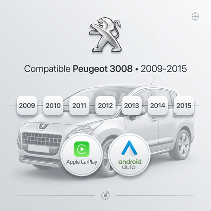 Compatibilité CarPlay Peugeot 3008 2009-2015
