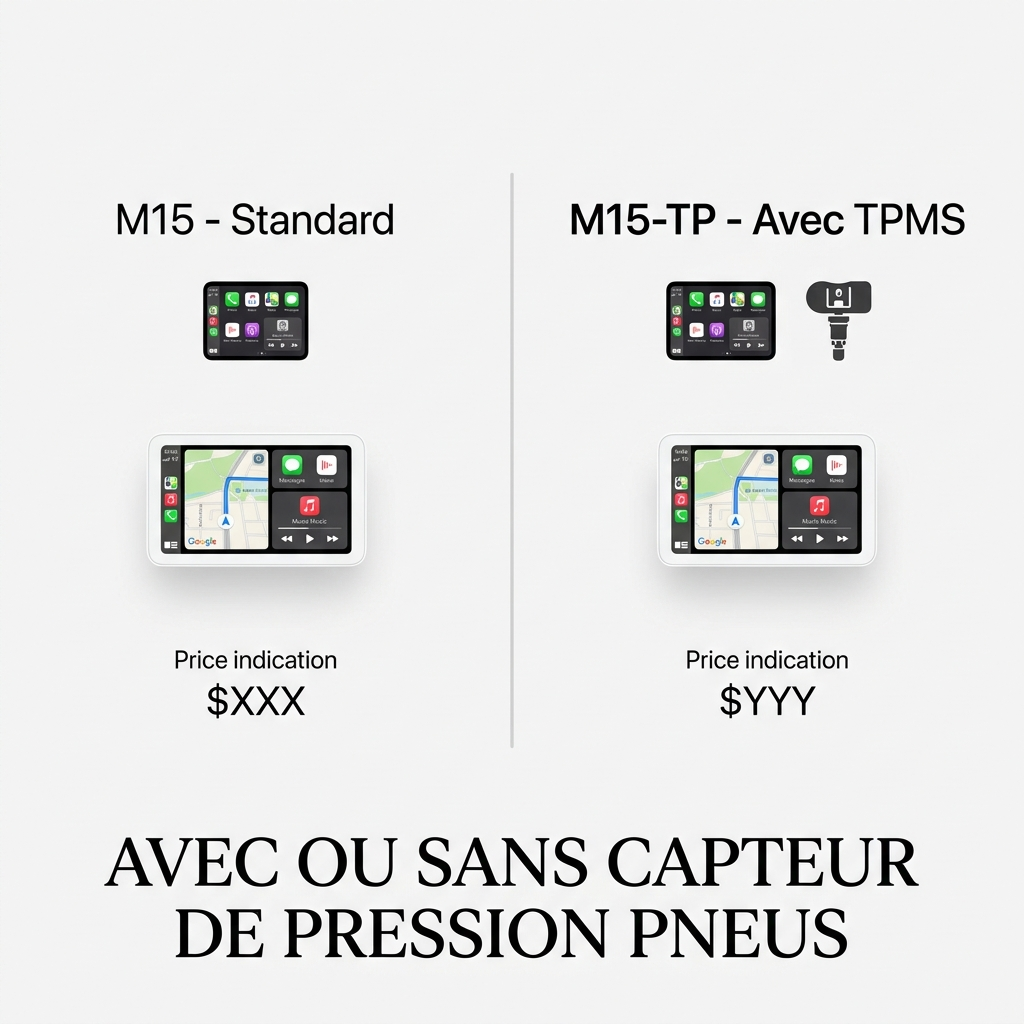 ecran-carplay-moto-ekiy-m15-vs-m15tp-capteur-tpms