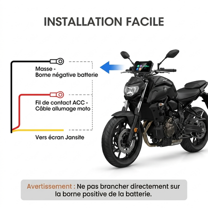 ecran-carplay-moto-jansite-schema-installation-branchement-acc-masse